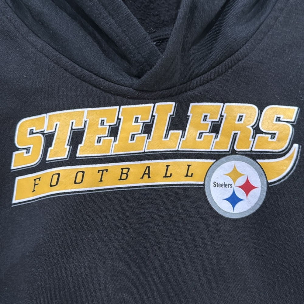Steelers Football Black Hoodie Sweater - Picture 4 of 4